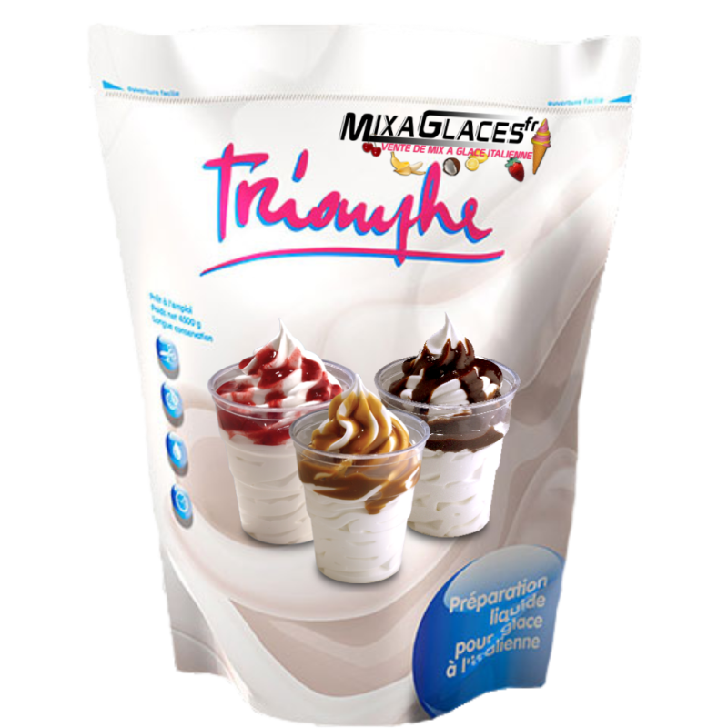 Mix à Glaces 2 Poches Neutre Prémium ( Sundae)