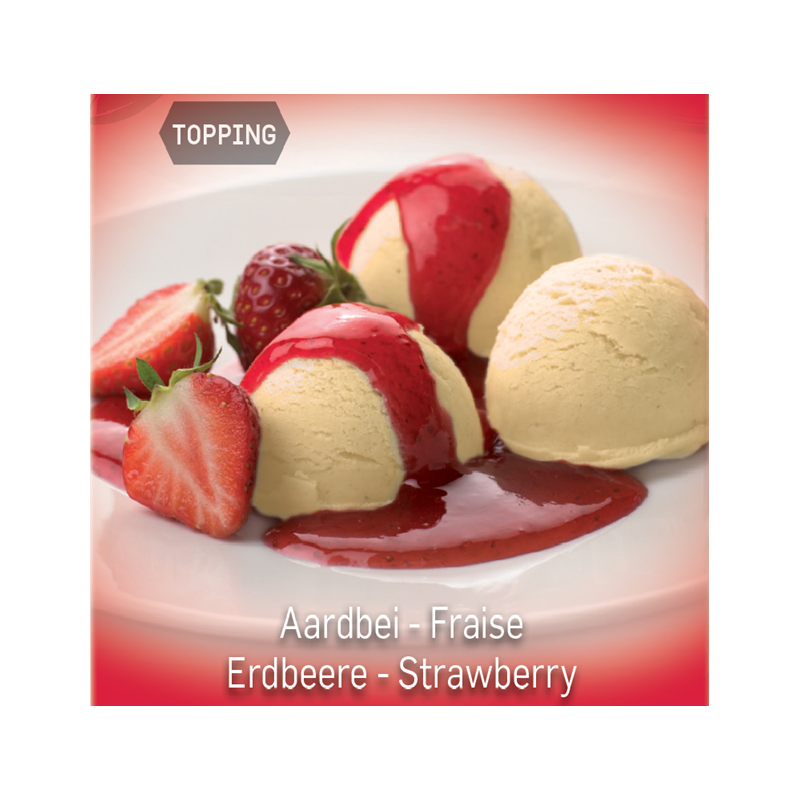 Topping - Sauce Fraise - 1 Kg