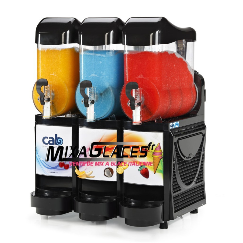 Machine à Granités - 3 x 10 litres - Noir
