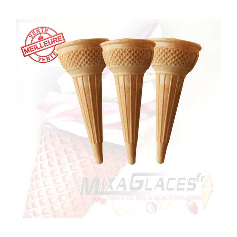 Gamme Classique - FJ66 N - Cornet Azyme simple Moulé à bord droit